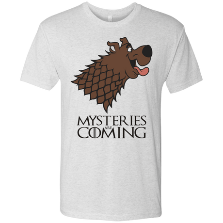 T-Shirts Heather White / S Mysteries Are Coming Men's Triblend T-Shirt