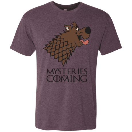 T-Shirts Vintage Purple / S Mysteries Are Coming Men's Triblend T-Shirt