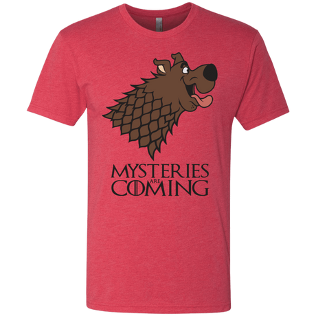 T-Shirts Vintage Red / S Mysteries Are Coming Men's Triblend T-Shirt