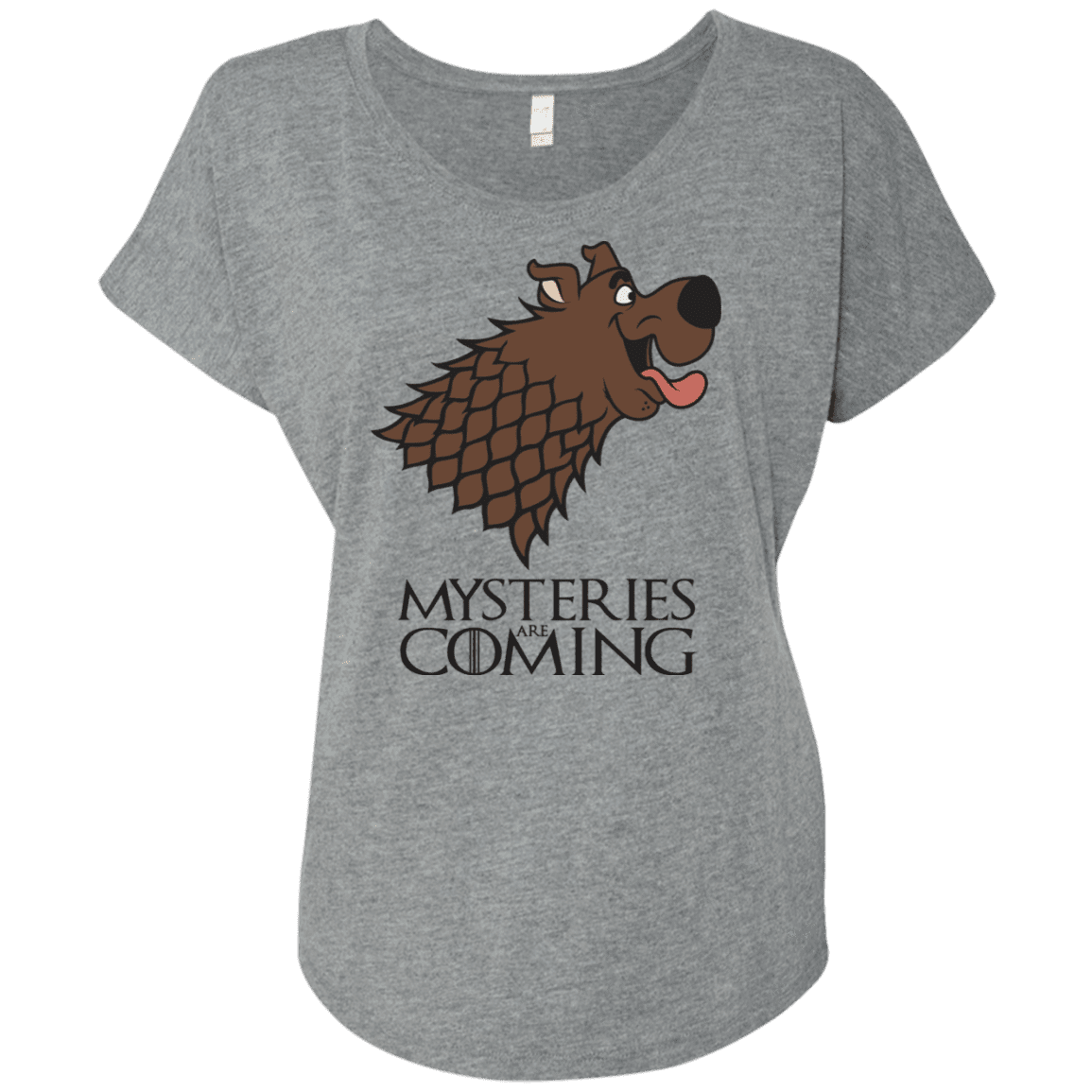 T-Shirts Premium Heather / X-Small Mysteries Are Coming Triblend Dolman Sleeve