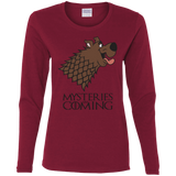 T-Shirts Cardinal / S Mysteries Are Coming Women's Long Sleeve T-Shirt