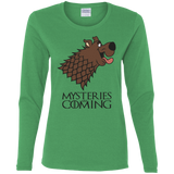 T-Shirts Irish Green / S Mysteries Are Coming Women's Long Sleeve T-Shirt
