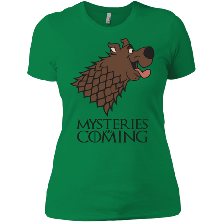 T-Shirts Kelly Green / X-Small Mysteries Are Coming Women's Premium T-Shirt