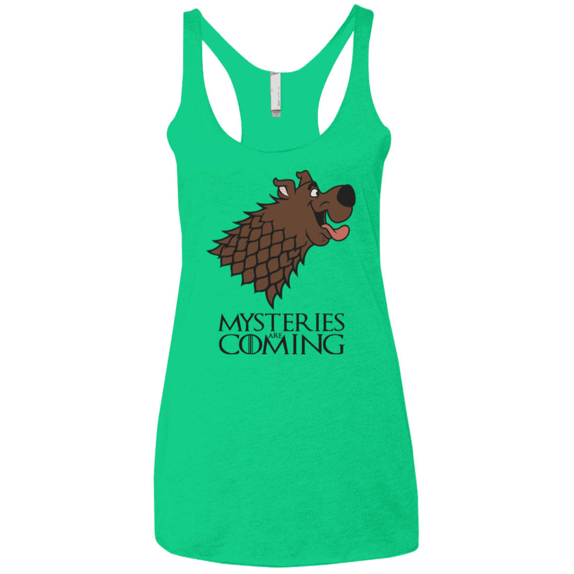 T-Shirts Envy / X-Small Mysteries Are Coming Women's Triblend Racerback Tank