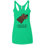T-Shirts Envy / X-Small Mysteries Are Coming Women's Triblend Racerback Tank