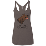 T-Shirts Macchiato / X-Small Mysteries Are Coming Women's Triblend Racerback Tank