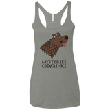 T-Shirts Venetian Grey / X-Small Mysteries Are Coming Women's Triblend Racerback Tank