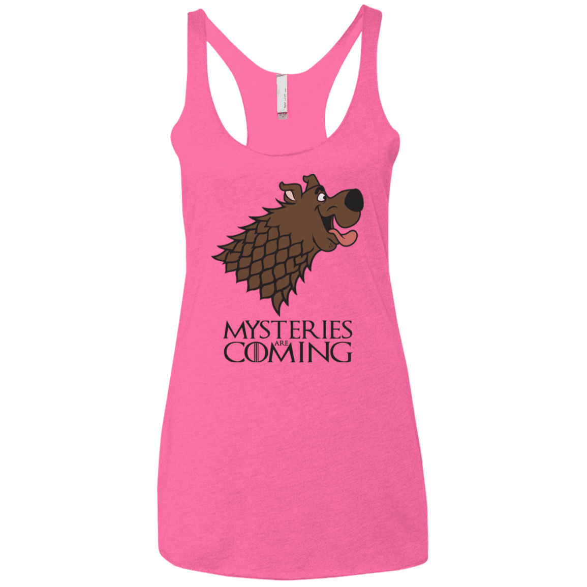 T-Shirts Vintage Pink / X-Small Mysteries Are Coming Women's Triblend Racerback Tank