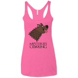 T-Shirts Vintage Pink / X-Small Mysteries Are Coming Women's Triblend Racerback Tank