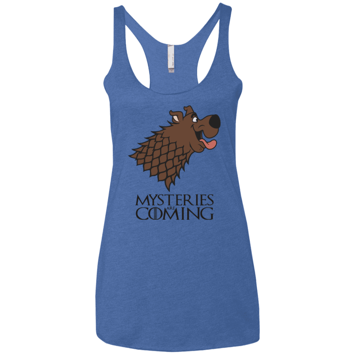 T-Shirts Vintage Royal / X-Small Mysteries Are Coming Women's Triblend Racerback Tank