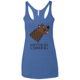 T-Shirts Vintage Royal / X-Small Mysteries Are Coming Women's Triblend Racerback Tank