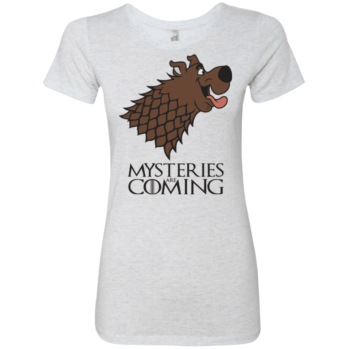 T-Shirts Heather White / S Mysteries Are Coming Women's Triblend T-Shirt