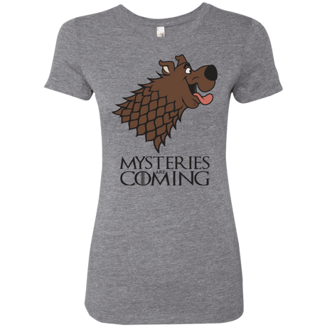 T-Shirts Premium Heather / S Mysteries Are Coming Women's Triblend T-Shirt