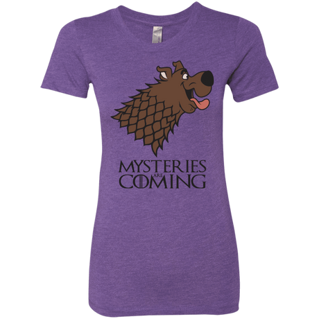 T-Shirts Purple Rush / S Mysteries Are Coming Women's Triblend T-Shirt