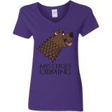 T-Shirts Purple / S Mysteries Are Coming Women's V-Neck T-Shirt