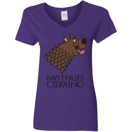 T-Shirts Purple / S Mysteries Are Coming Women's V-Neck T-Shirt