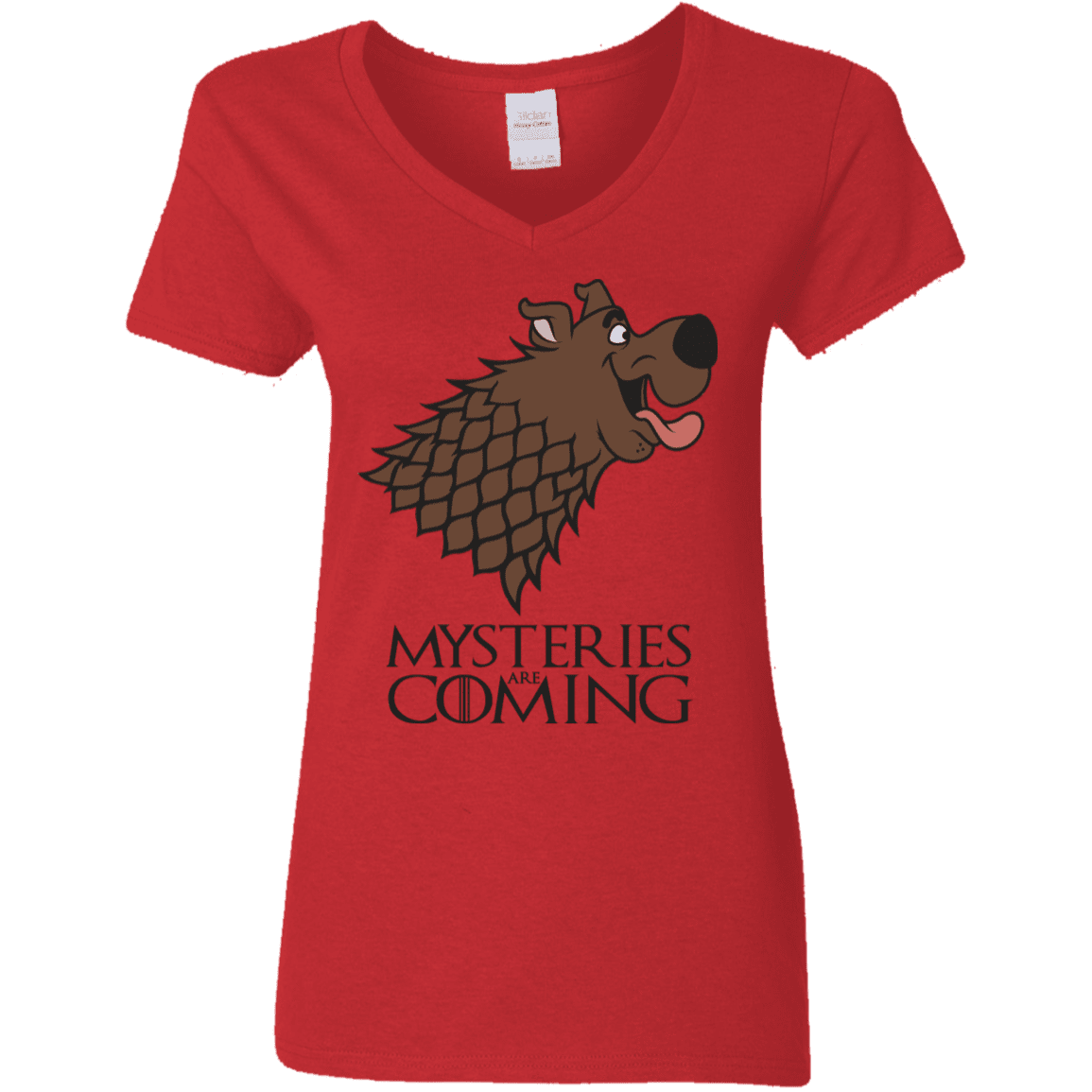 T-Shirts Red / S Mysteries Are Coming Women's V-Neck T-Shirt