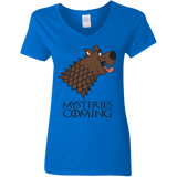 T-Shirts Royal / S Mysteries Are Coming Women's V-Neck T-Shirt