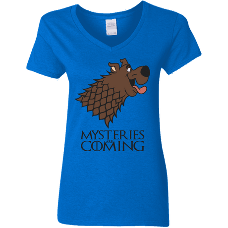 T-Shirts Royal / S Mysteries Are Coming Women's V-Neck T-Shirt