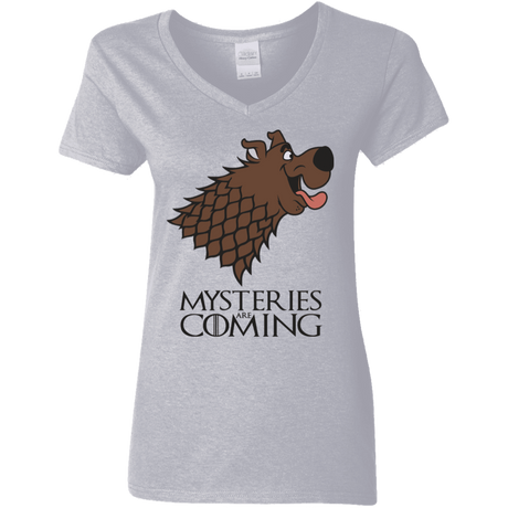 T-Shirts Sport Grey / S Mysteries Are Coming Women's V-Neck T-Shirt