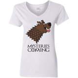 T-Shirts White / S Mysteries Are Coming Women's V-Neck T-Shirt