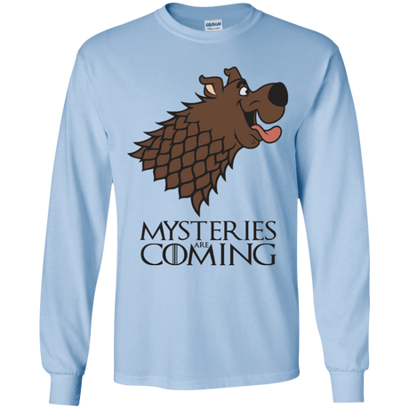 T-Shirts Light Blue / YS Mysteries Are Coming Youth Long Sleeve T-Shirt