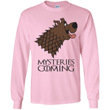 T-Shirts Light Pink / YS Mysteries Are Coming Youth Long Sleeve T-Shirt