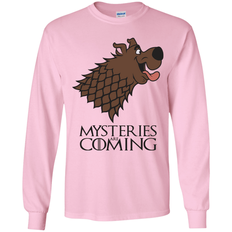 T-Shirts Light Pink / YS Mysteries Are Coming Youth Long Sleeve T-Shirt