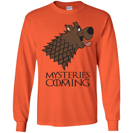 T-Shirts Orange / YS Mysteries Are Coming Youth Long Sleeve T-Shirt