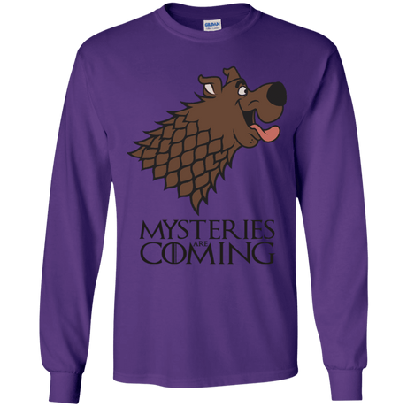 T-Shirts Purple / YS Mysteries Are Coming Youth Long Sleeve T-Shirt