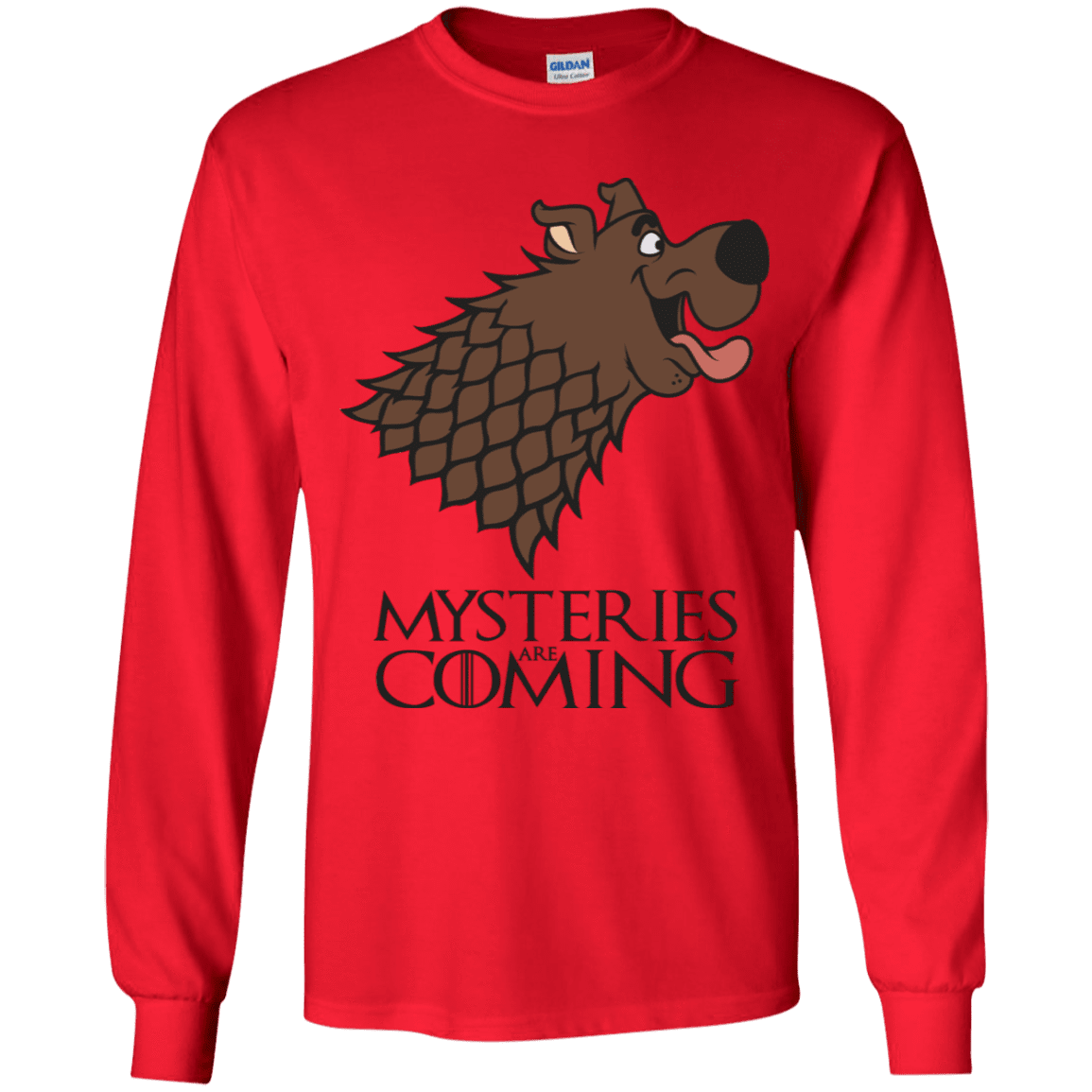 T-Shirts Red / YS Mysteries Are Coming Youth Long Sleeve T-Shirt