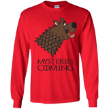 T-Shirts Red / YS Mysteries Are Coming Youth Long Sleeve T-Shirt