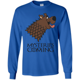 T-Shirts Royal / YS Mysteries Are Coming Youth Long Sleeve T-Shirt