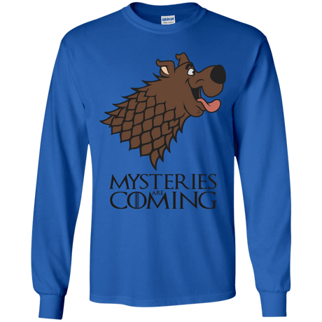 T-Shirts Royal / YS Mysteries Are Coming Youth Long Sleeve T-Shirt