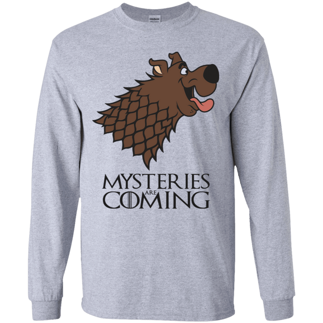 T-Shirts Sport Grey / YS Mysteries Are Coming Youth Long Sleeve T-Shirt