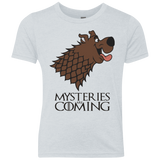 T-Shirts Heather White / YXS Mysteries Are Coming Youth Triblend T-Shirt