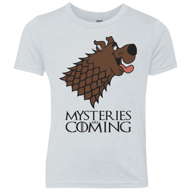 T-Shirts Heather White / YXS Mysteries Are Coming Youth Triblend T-Shirt