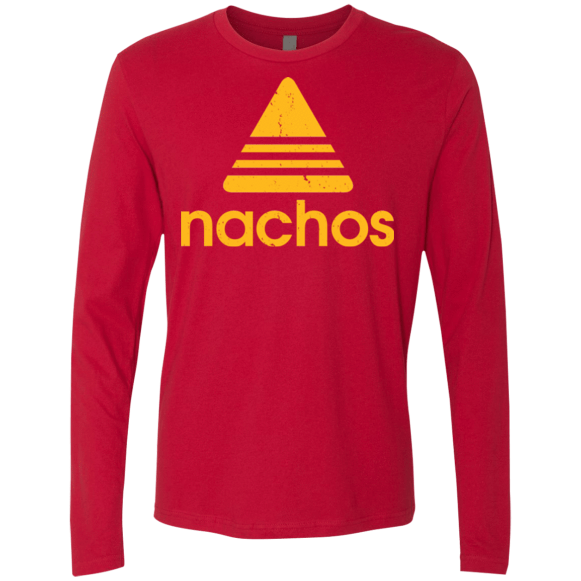 T-Shirts Red / Small Nachos Men's Premium Long Sleeve