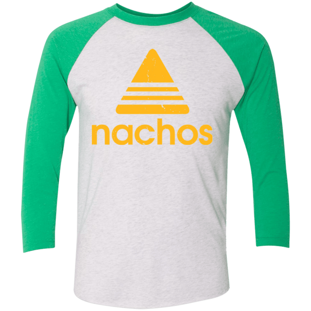 T-Shirts Heather White/Envy / X-Small Nachos Triblend 3/4 Sleeve