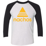 T-Shirts Heather White/Vintage Black / X-Small Nachos Triblend 3/4 Sleeve