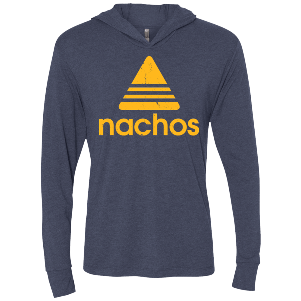 T-Shirts Vintage Navy / X-Small Nachos Triblend Long Sleeve Hoodie Tee
