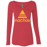 T-Shirts Vintage Red / Small Nachos Women's Triblend Long Sleeve Shirt