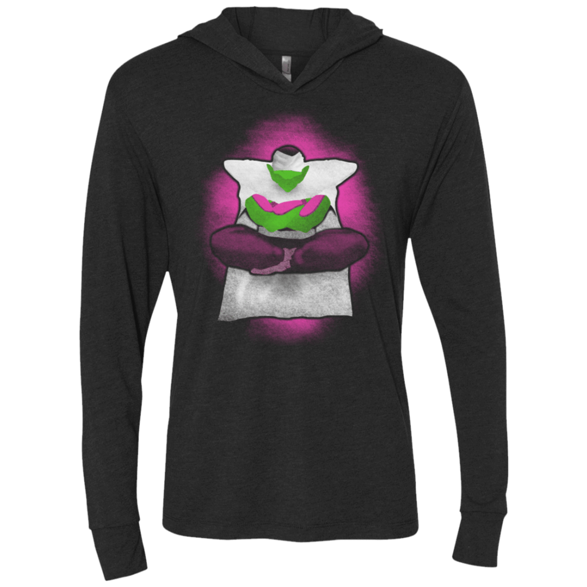 T-Shirts Vintage Black / X-Small Namekian Triblend Long Sleeve Hoodie Tee