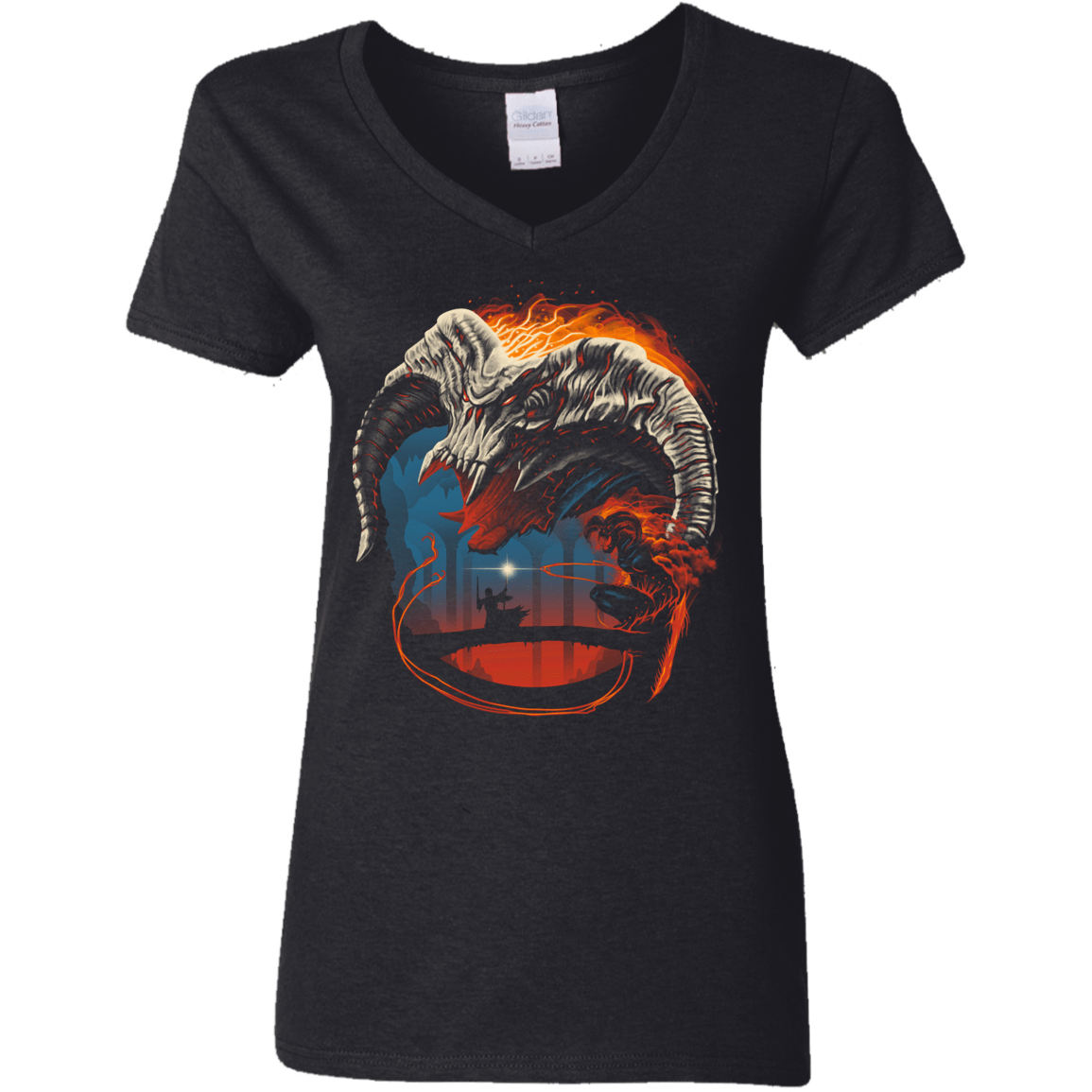 T-Shirts Black / S Nameless Terror Women's V-Neck T-Shirt