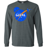 T-Shirts Dark Heather / S Nasa Dameron Loyal Men's Long Sleeve T-Shirt