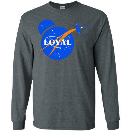 T-Shirts Dark Heather / S Nasa Dameron Loyal Men's Long Sleeve T-Shirt