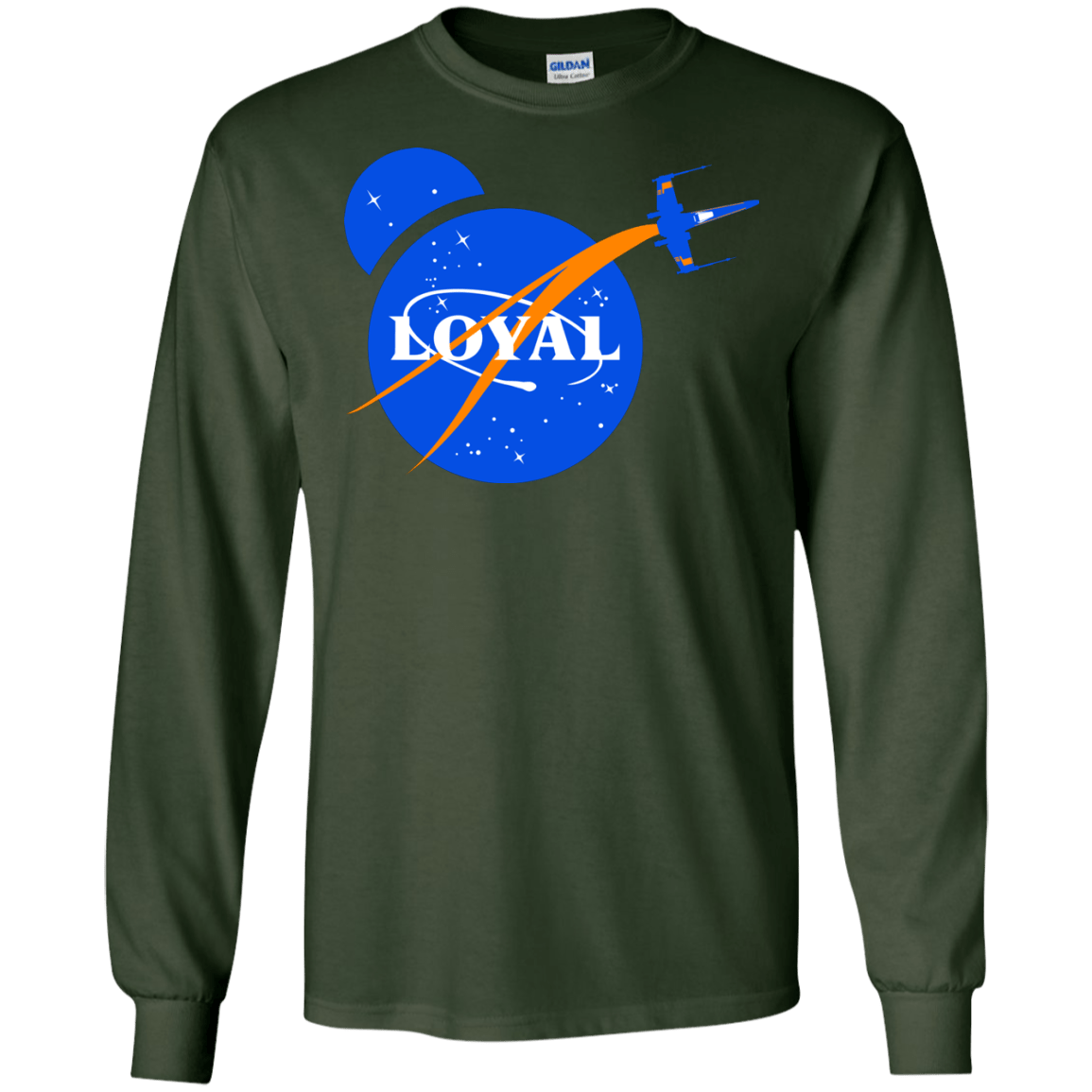 T-Shirts Forest Green / S Nasa Dameron Loyal Men's Long Sleeve T-Shirt