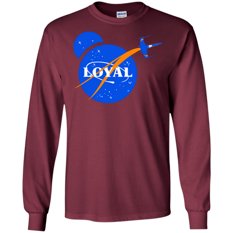 T-Shirts Maroon / S Nasa Dameron Loyal Men's Long Sleeve T-Shirt