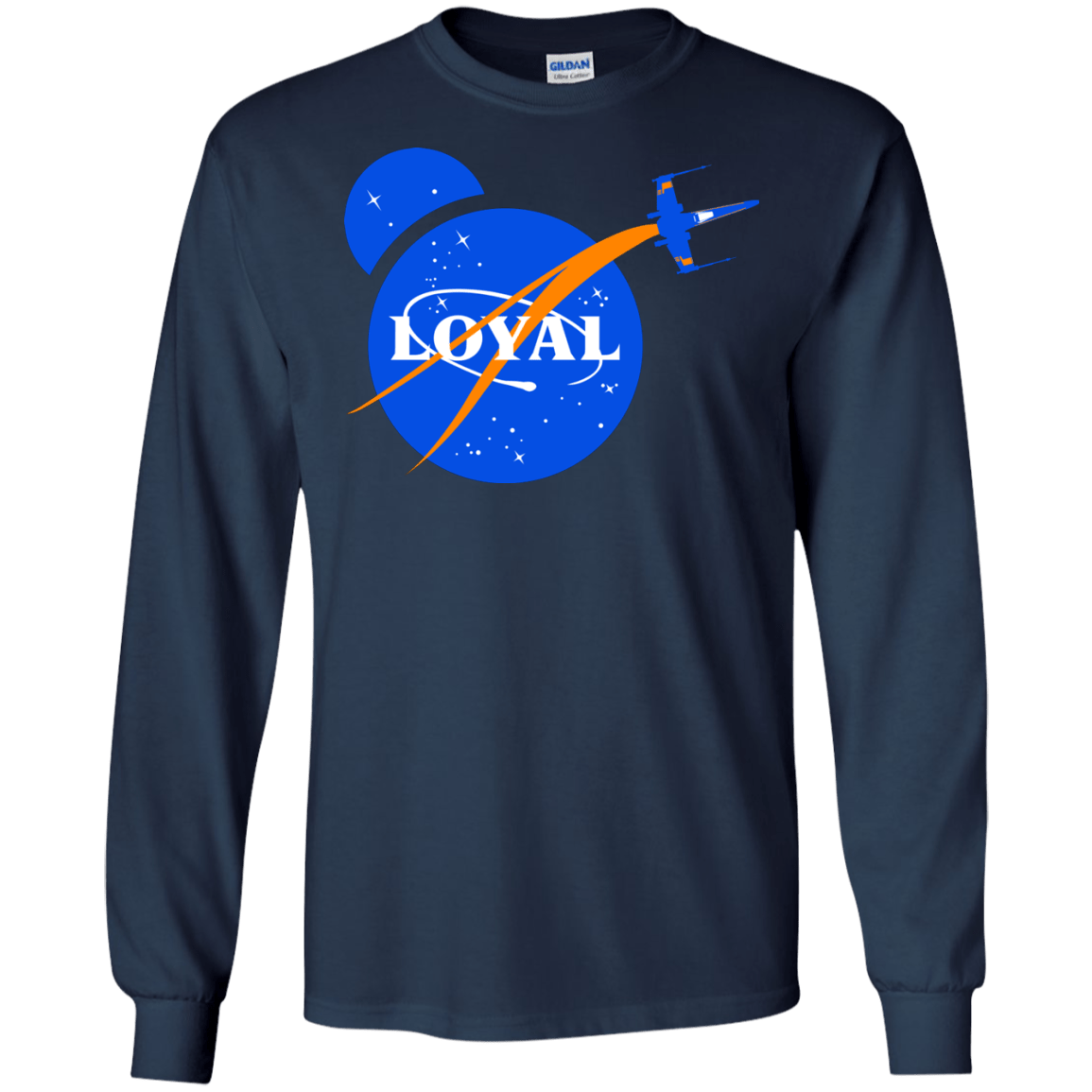 T-Shirts Navy / S Nasa Dameron Loyal Men's Long Sleeve T-Shirt