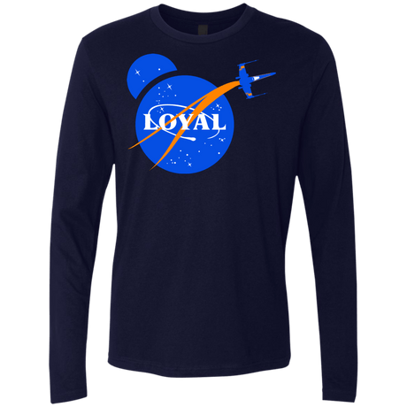 T-Shirts Midnight Navy / S Nasa Dameron Loyal Men's Premium Long Sleeve